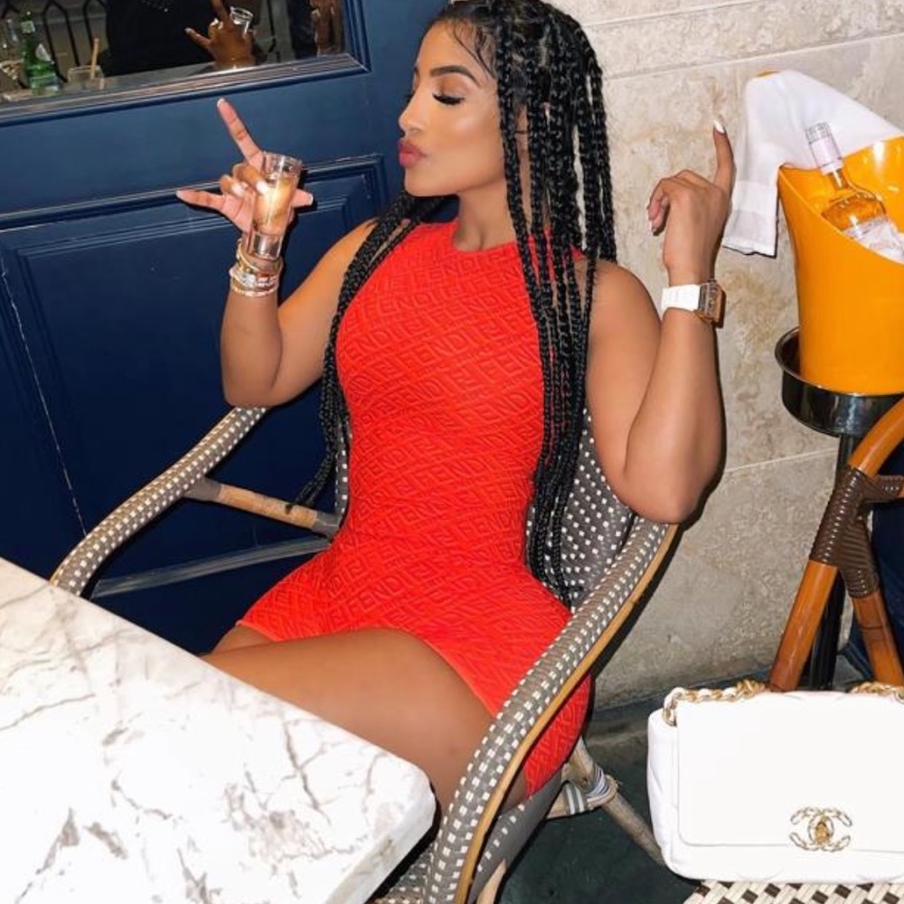 Fendi X Skims Red Jumpsuit - Picture 1 of 5